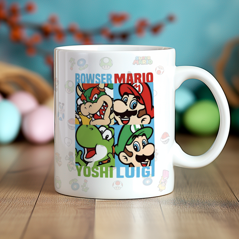 Caneca Cerâmica Super Mario Presente